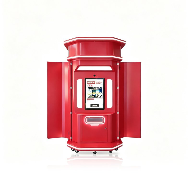 Newspaper print photo booth